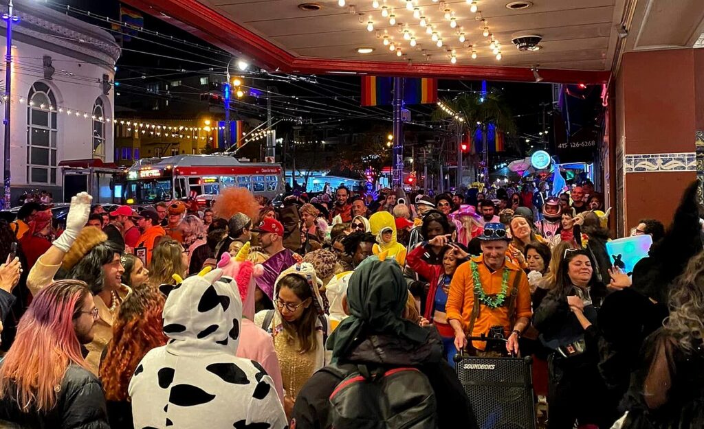 Halloween costume contest in San Francisco’s Castro neighborhood