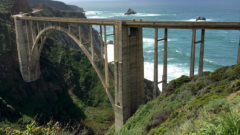Bixby Creek Bridge on Highway 1 Labor Day Bay Area road trips