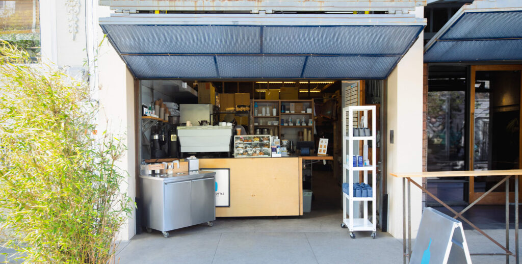 Blue Bottle Coffee location in San Francisco serving premium brews.