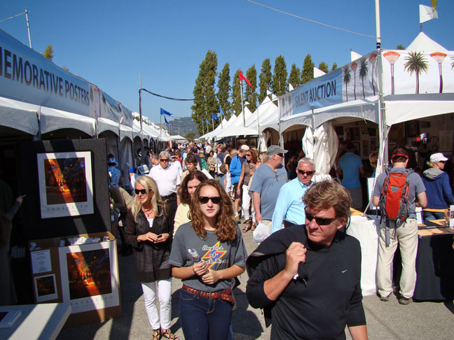 Sausalito Art Festival scene over San Francisco Labor Day weekend 2025