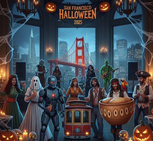 Halloween costume party in San Francisco 2025