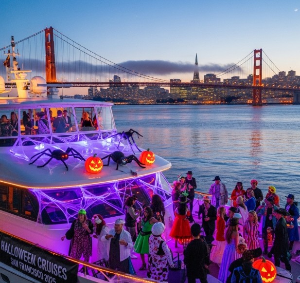 Halloween cruises San Francisco 2025 – yacht party on the bay