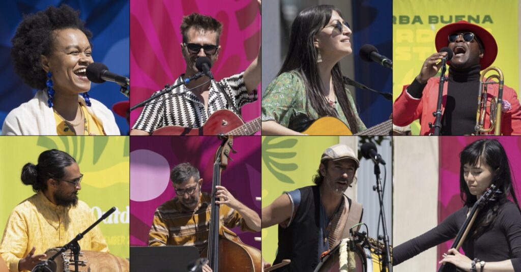 Jazz musicians performing at Yerba Buena Gardens during Labor Day music festivals Bay Area 2025