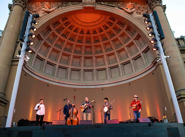 Live music performance at the Golden Gate Park Bandshell summer series
