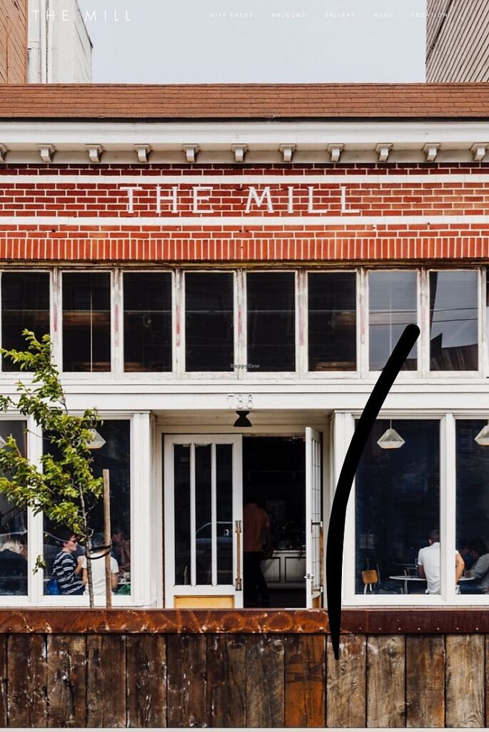 The Mill on Divisadero Street blends rustic decor with artisanal bread and coffee
