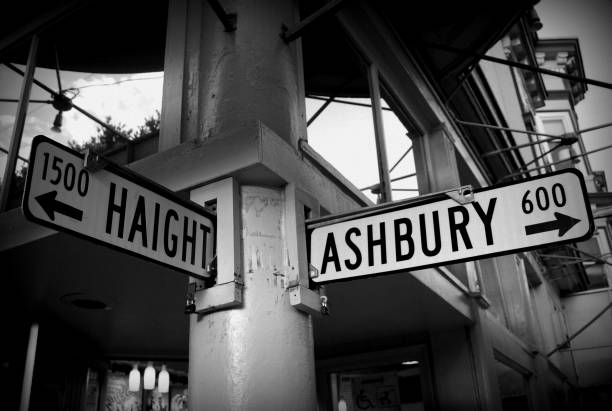 Vintage photo of Haight-Ashbury in the 1960s - The Hippie Movement San Francisco History: A Journey Through Peace, Love, and Counterculture