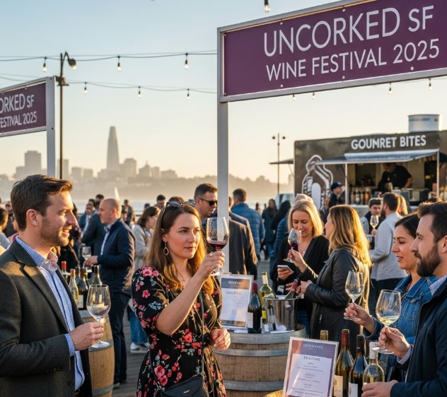 Wine tasting at Uncorked SF Wine Festival 2025