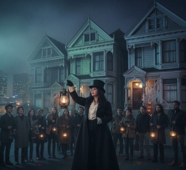Haunted Victorian mansions on San Francisco ghost tours