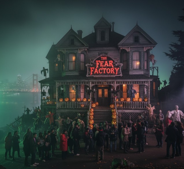 Scary haunted house attraction in San Francisco